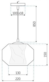 Пендел WHITE MARBLE APP908-1CP