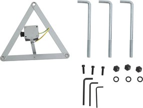 Класически външен фенер черен 200 см IP44 - Daphne