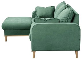 Тюркоазен ъглов диван (ляв ъгъл) Beata - Ropez