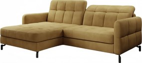 Ъглов диван Lorette-Mustard-Left