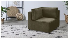 Светлозелен модулен диван от рипсено кадифе (променлив) Nihad modular – Bobochic Paris