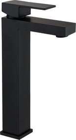 Mexen Cube висока смесителна батерия за мивка, черна - 72910-70