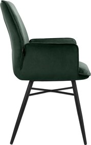 Зелени тапицирани трапезни столове в комплект 2 бр. Anzo – Støraa