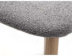 Трапезен стол в светлосив и естествен цвят Elim – Unique Furniture