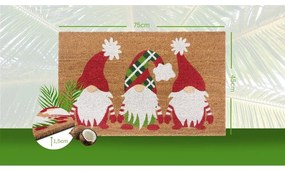 Постелка с коледен мотив от кокосови влакна 45x75 cm - Hanse Home