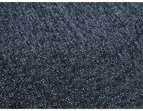 Тъмносин шенилов сгъваем/с място за съхранение ъглов диван (десен ъгъл) Everest – Bobochic Paris