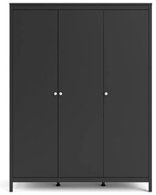 Черен гардероб 150x199 cm Madrid – Tvilum