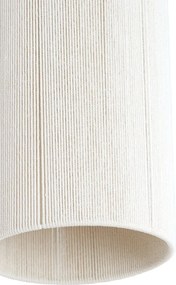 Тъмнокафяво висящо осветително тяло с текстилен абажур ø 16 cm Dania – Light &amp; Living