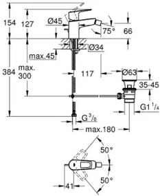 Смесител за биде Grohe BauLoop