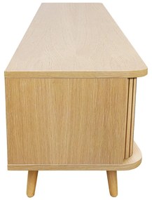 Маса за телевизор от декор от дъб в естествен цвят 178x50x40 cm Rove – Woodman