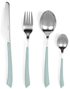 Комплект 24 бр прибори за хранене Luigi Ferrero Norsk FR-2431CS, Неръждаема стомана, Светлосин