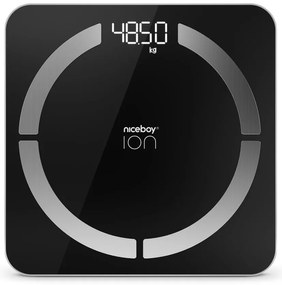 Niceboy ION SmartScale - Смарт дигитална персонална везна 3xAAA черен