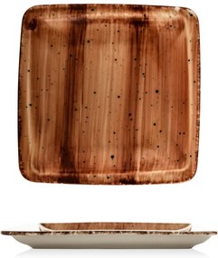 Gural Porselen - Brown Квадратна чиния 22x22cm. (NBNORD22X22DU50KH)