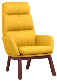 341166 vidaXL Релакс стол, горчица жълто, текстил