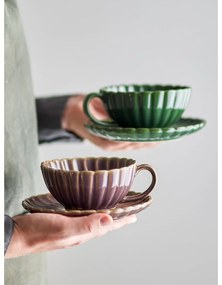 Лилава глинена чаша за капучино 220 ml Latina – Bloomingville