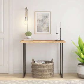 370252 vidaXL Плот за маса, 100x40x2,5 см, правоъгълен, акация масив, жив ръб