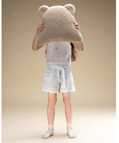 Светлокафява детска възглавница за диван от букле Bear – Wigiwama