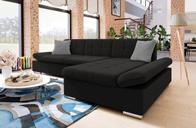 Ъглов диван Malwi-Right-Black
