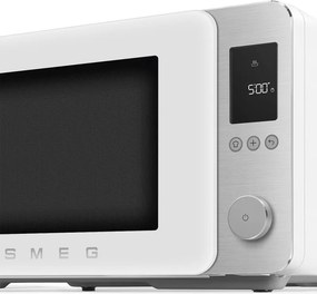 Комбинирана микровълнова фурна с горещ въздух SMEG Collezione MOC02WHMEU, 900W, 27 л, 25 програми, Плавно затваряне, Индивидуални настройки, Бял мат