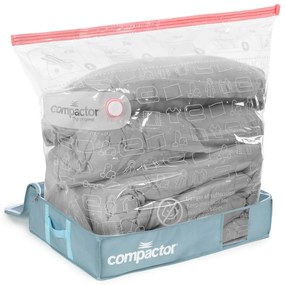 Вакуумна пластмасова кутия за съхранение под леглото 65x45x15,5 cm Blue Edition – Compactor