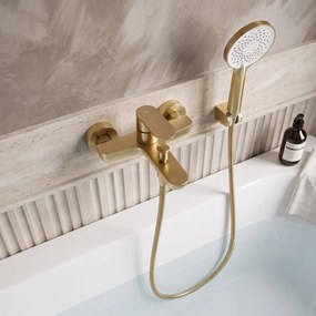 Смесител за вана Rea Logan Brush Gold