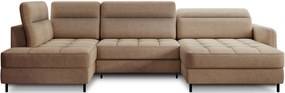 Ъглов диван Tobe-Кафяв-вдясно