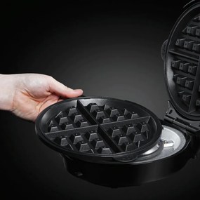 Втора ръка: Гофретник 3в1 Russell Hobbs Fiesta 24620-56, 900w, Незалепващи плочи, Самозаключващ се капак, Бордо/черен