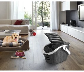 Тъмно сива кутия за транспортиране на домашни любимци - Curver