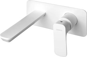 Бяла вградена батерия за мивка (1 изход) Spy – Sapho