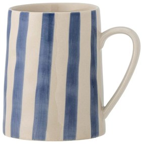 Глинена чаша в бяло и синьо 440 ml Begonia – Bloomingville