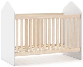 Детско креватче от бял/естествен бор 60x120 cm Estefania - Marckeric