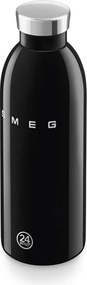 Термо бутилка SMEG Clima 50's Style WBF01BL, 500 мл, Херметично затваряне, Двустенна, Неръждаема стомана 18/8, Черен