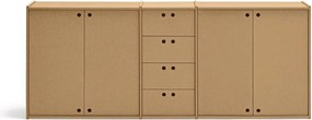 Скрин в естествен цвят 197x80x40 cm Wally – Teulat