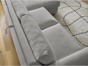 Сив ъглов диван Cocoone – Bobochic Paris