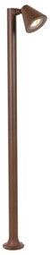 Модерен външен стълб ръждяво кафяв 100 см IP44 Регулируем - Ciara