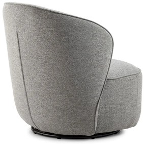 Светлосиво въртящо се кресло Edna – MOME