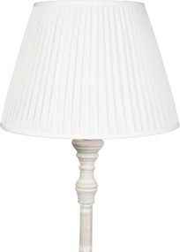 Интелигентна подова лампа сива с плътно абажур бял с Wi-Fi A60 - Classico