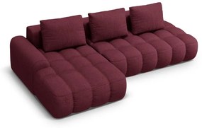 Бордо сгъваем/с място за съхранение ъглов диван (ляв ъгъл) Linz – Cosmopolitan Design