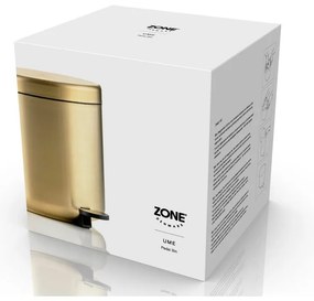 Кошче за боклук с педал от неръждаема стомана в месингов цвят 4 l Ume Brass – Zone