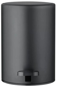 Матово черно стоманено кошче за боклук с педал 3 l Modo – Blomus