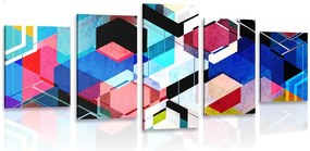 картини от 5 части – Абстрактна геометрия