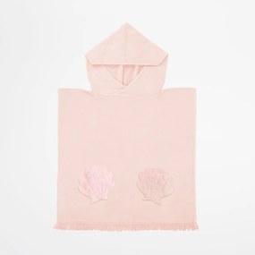 Розова бебешка плажна кърпа с качулка , 3-6 години Mermaid - Sunnylife