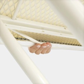 Маса за гладене Brabantia B 90300113, 124x38 см, 7 позиции за регулиране, Поставка за ютия, PerfectFlow, Бял/Светлосин