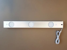ТРОЙНА LED ЛУНА СЪС СЕНЗОРНО УПРАВЛЕНИЕ U-CG-06 ЗА МОНТАЖ ПОД КУХНЕНСКИ ШКАФ