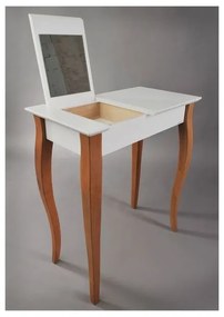 Бяла тоалетка с огледало Тоалетка, дължина 85 cm - Ragaba