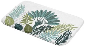 Бял/зелен килим за баня 45x75 cm Panazio – douceur d'intérieur