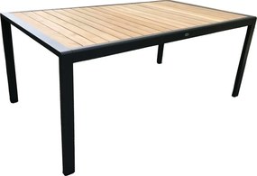 Сив метален градински комплект за хранене за 6 души Annecy – Rojaplast