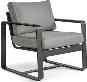 Сив метален градински стол Merrigan – Bizzotto