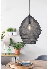 Черно висящо осветително тяло , ø 48 cm Lena - White Label