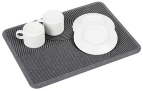 Сива тавичка за оттичане за съдовете от диатомична глина 40x30 cm Damon – Wenko